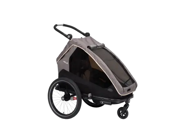 XLC MONOs BS-C09 dětský závěsný vozík 20" šedá/béžová/antracit