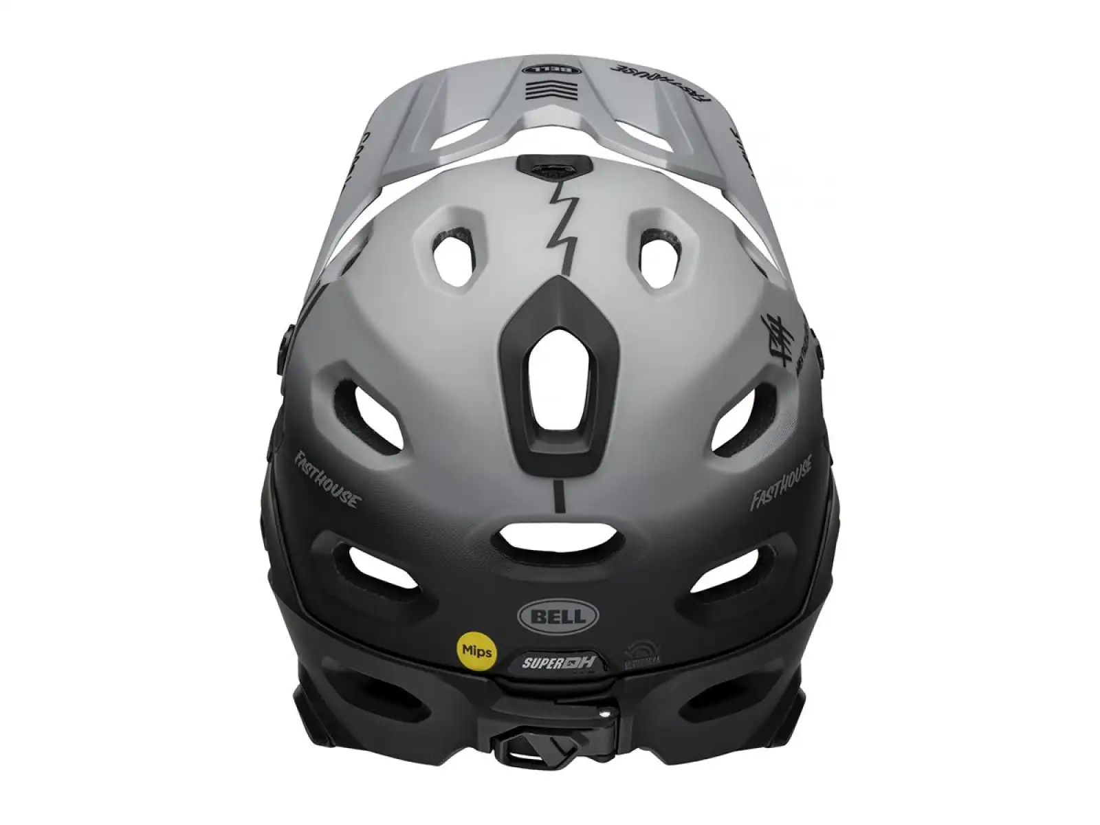 Bell Super DH Spherical přilba Mat Gray/Black Fasthouse