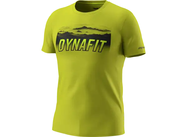 Dynafit Transalper Graphic pánské triko krátký rukáv Golden Lime