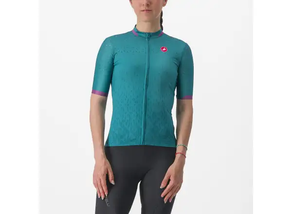 Castelli Pezzi dámský dres krátký rukáv Quetzal Green