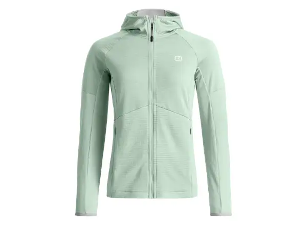 Ortovox Fleece Light Grid Hoody dámská mikina Green Acid