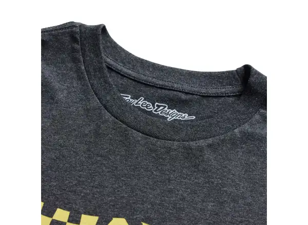 Troy Lee Designs Finish Line pánské triko krátký rukáv Black heather