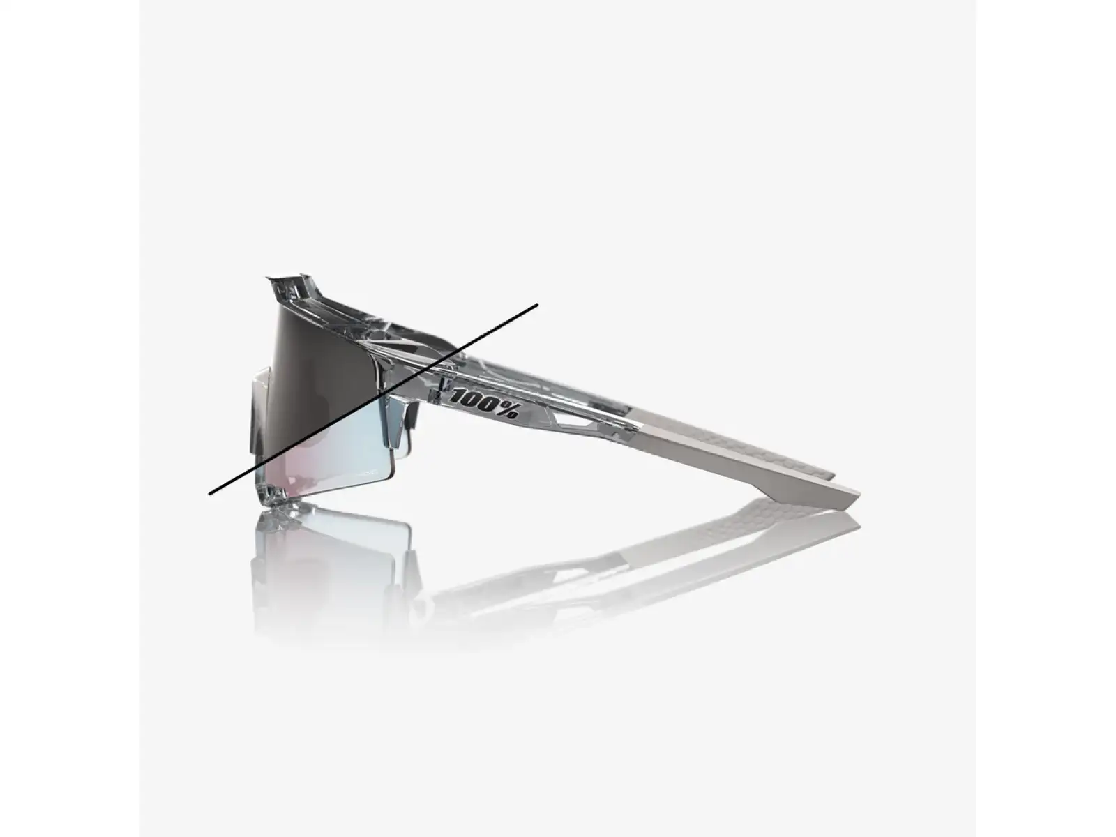 100% Speedcraft sluneční brýle Polished Translucent Grey/Rose Gold Mirror Photochromic