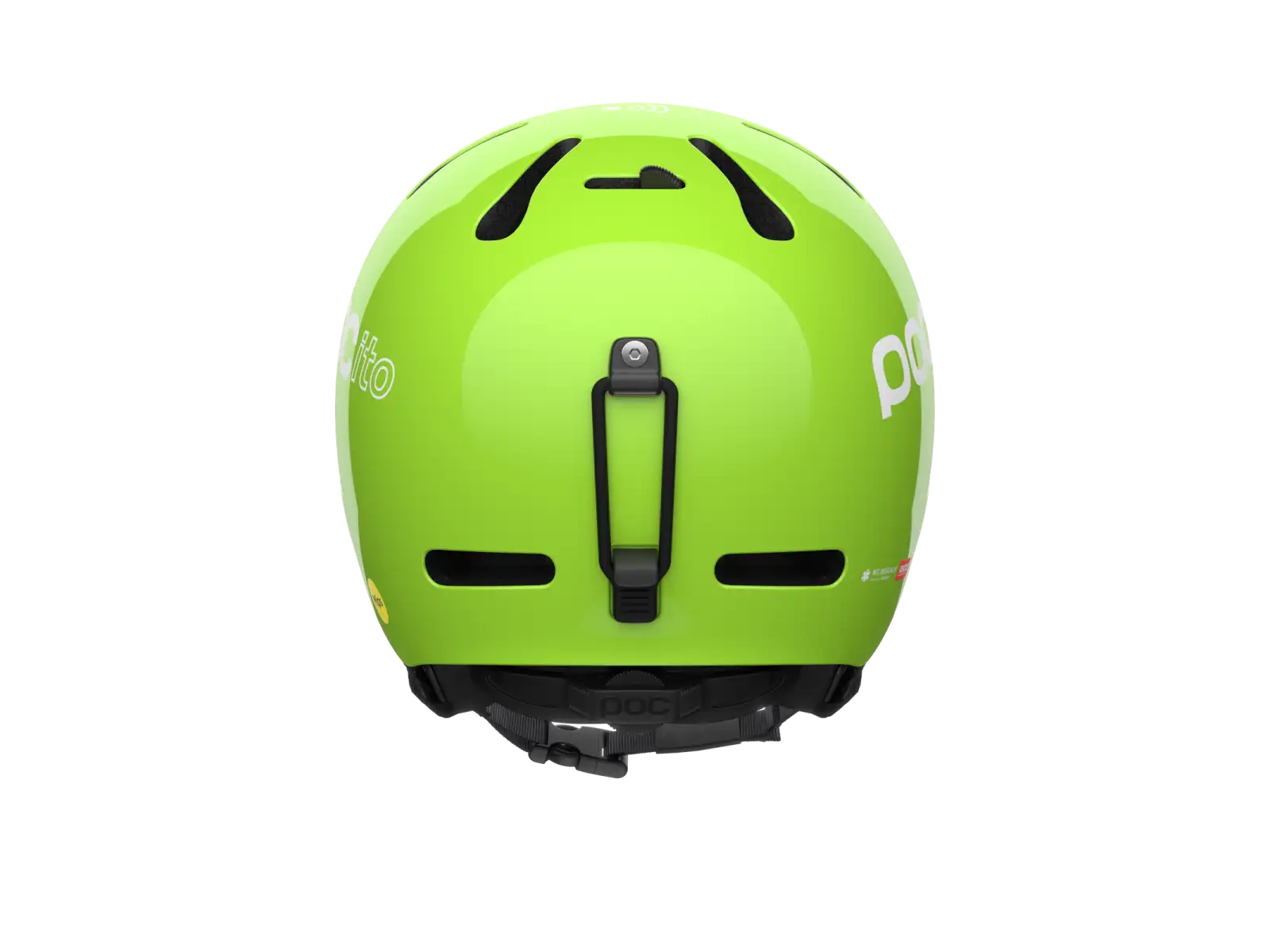 POC POCito Fornix MIPS dětská lyžařská přilba Fluorescent Yellow/Green