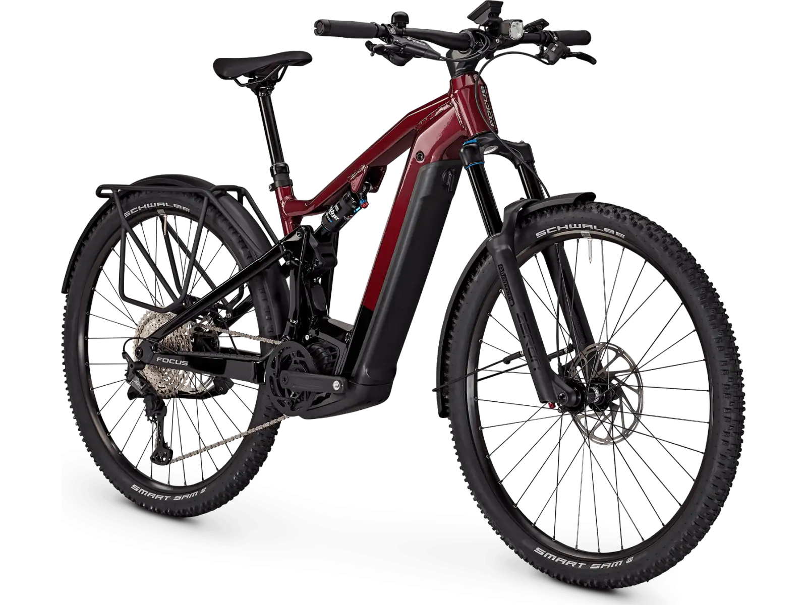 Focus Thron2 6.8 EQP DI 625Wh celoodpružené elektrokolo Mahagonyred/Magicblack