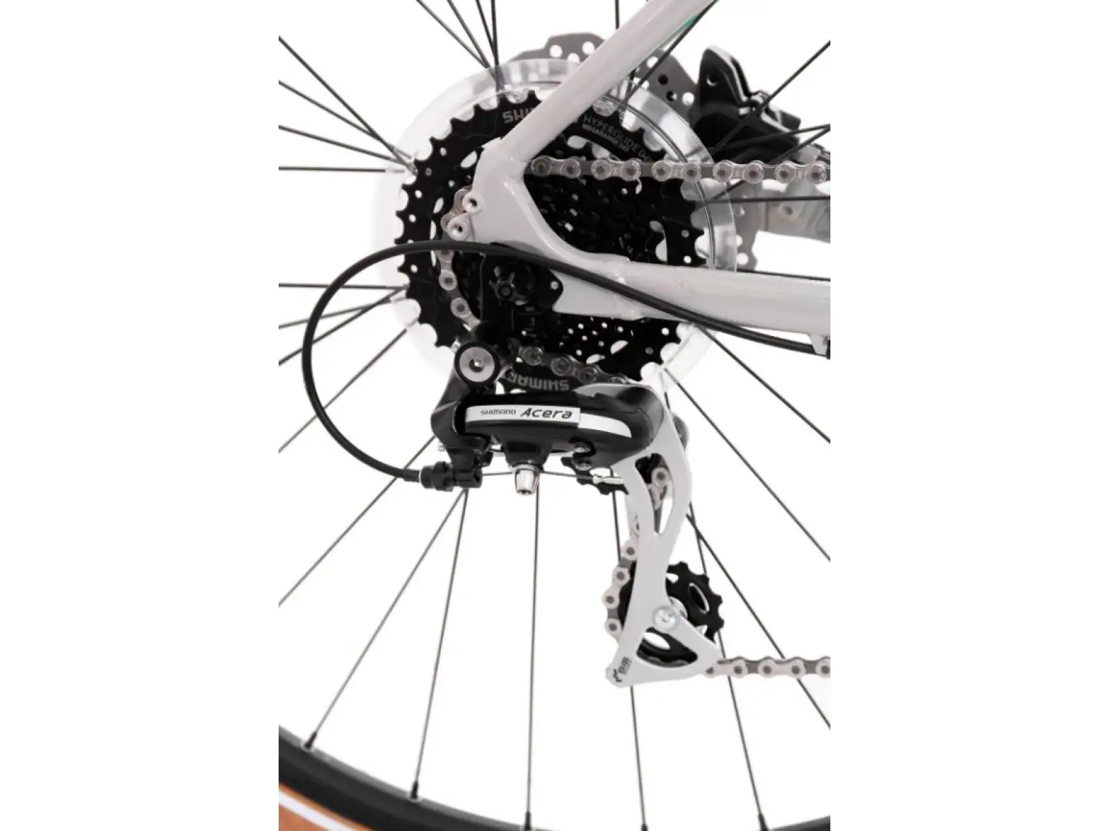Rock Machine CrossRide 300 Lady gloss light grey/dark grey dámske trekingové kolo
