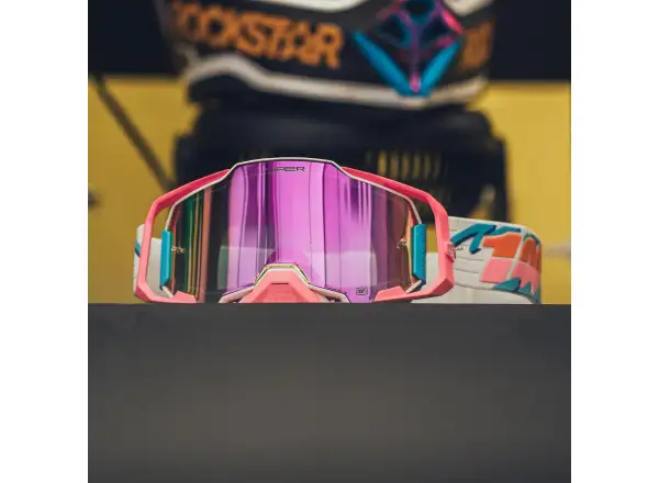 100% Armega sjezdové brýle Lefreak/ HiPER Pink Mirror