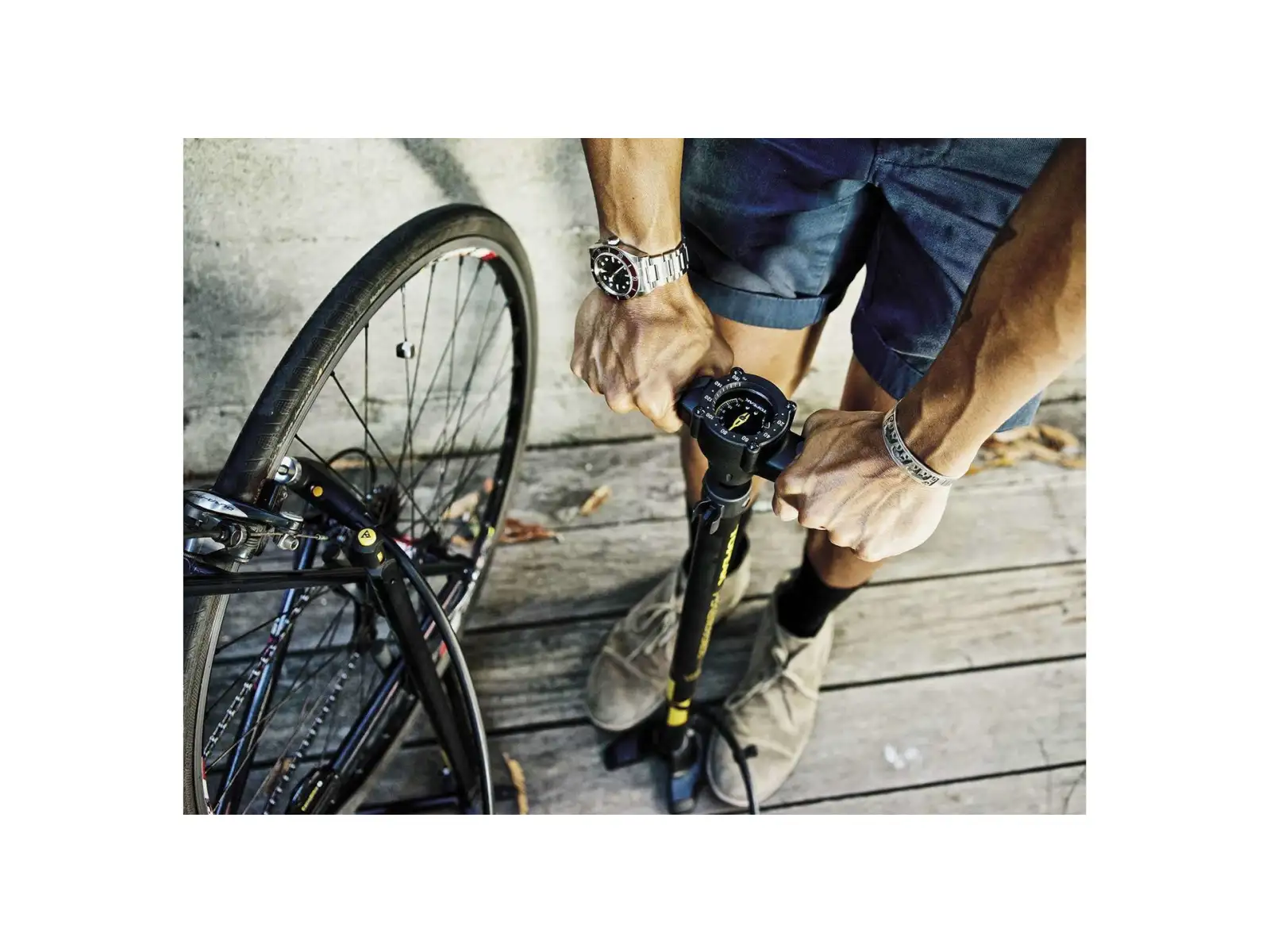 Topeak Transformer XX floor pump with stand, dílenská pumpa a stojan