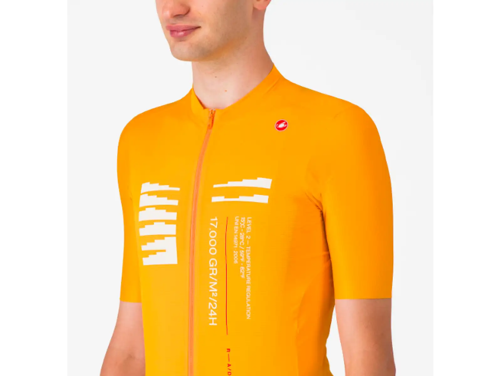 Castelli Espresso R-A/D pánský dres krátký rukáv Vivid Orange