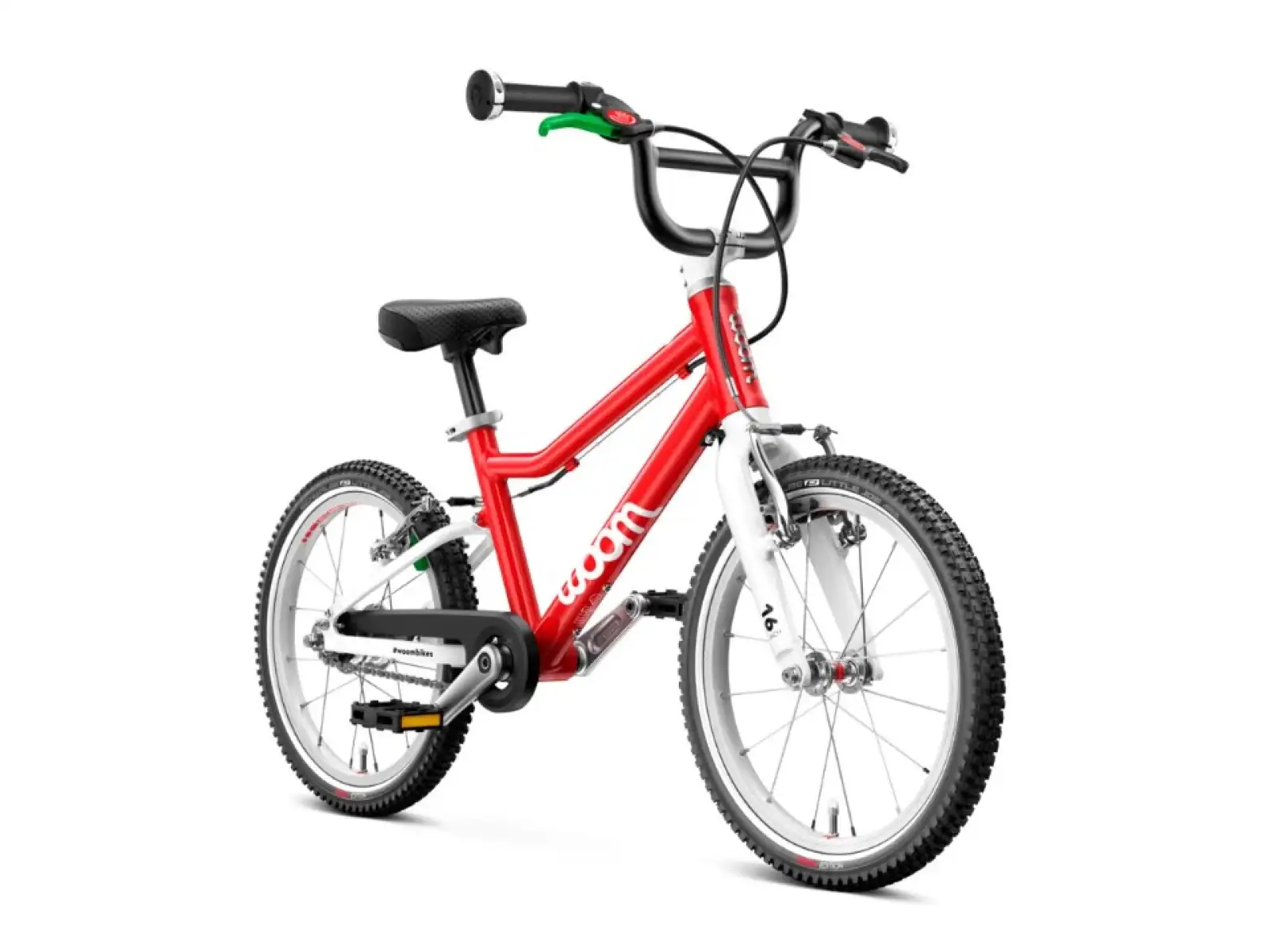 Woom 3 Automagic dětské kolo 16" Red