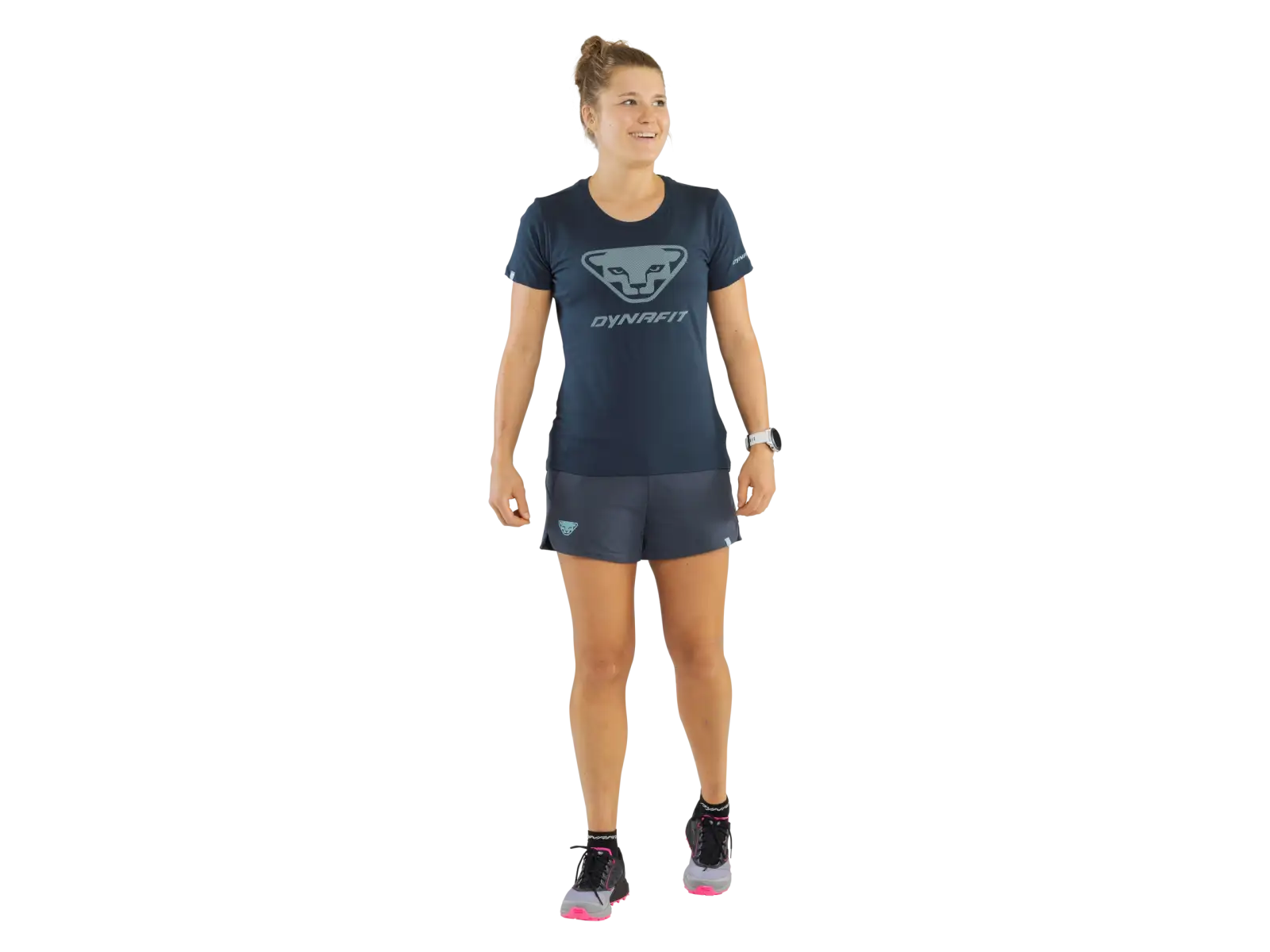 Dynafit Graphic Cotton dámské triko krátký rukáv Blueberry/3D
