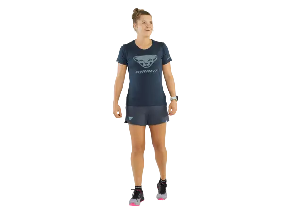 Dynafit Graphic Cotton dámské triko krátký rukáv Blueberry/3D