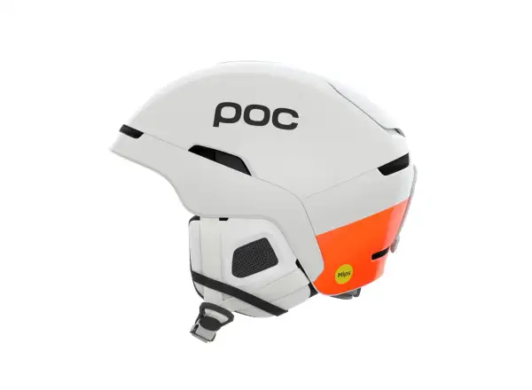 POC Obex MIPS lyžařská přilba Hydrogen White/Fluorescent Orange