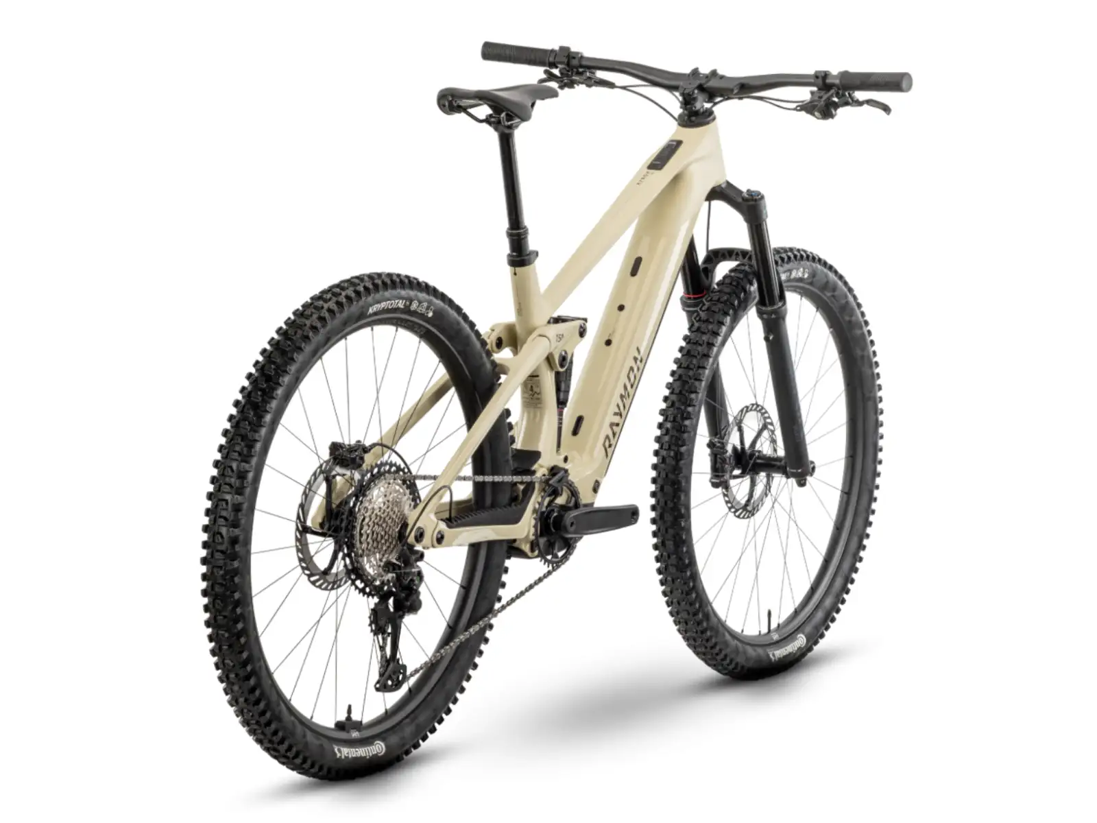 Raymon Airok Pro celoodpružené elektrokolo Popcorn Stealth/Caramel