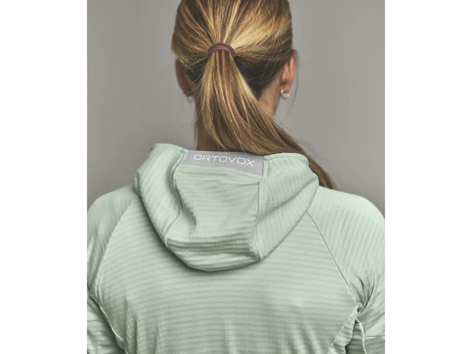 Ortovox Fleece Light Grid Hoody dámská mikina Green Acid