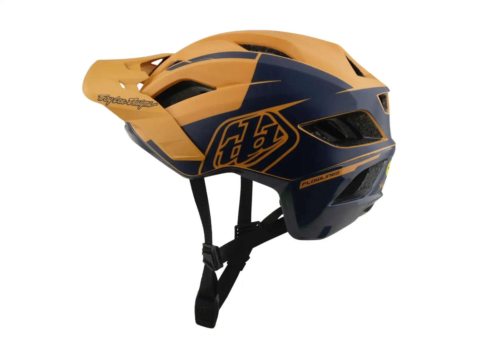Troy Lee Designs Flowline SE MIPS přilba Hydro Mustard / Black Iris