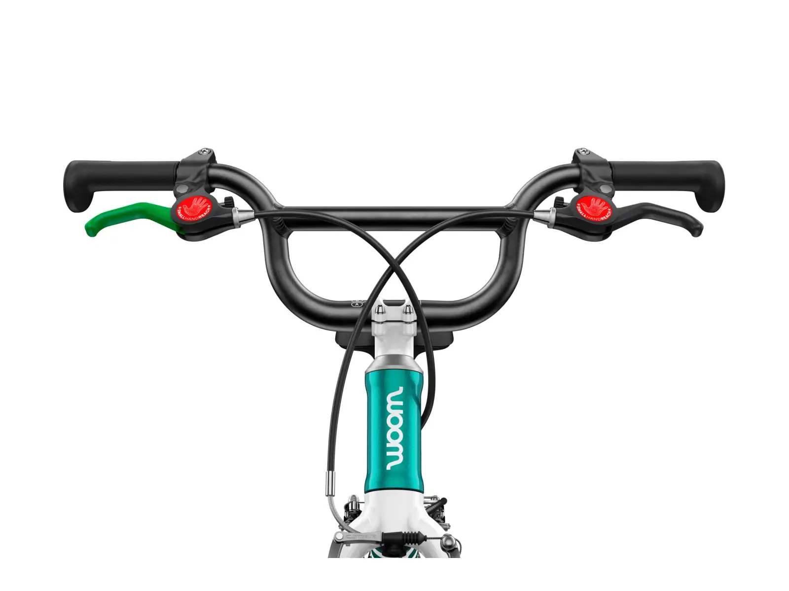 Woom GO 1 Plus Metallic Turquoise 14 dětské odrážedlo