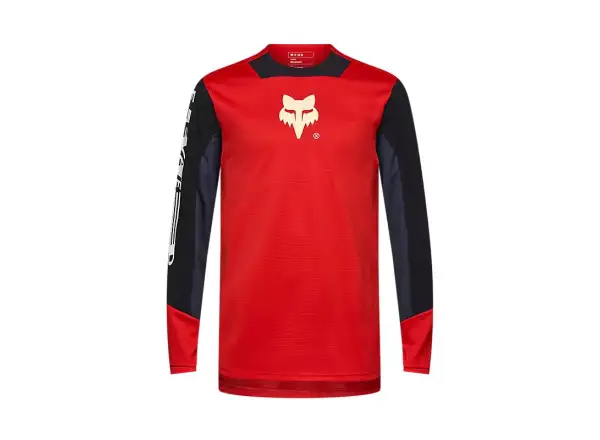 Fox Defend Elevated dětský dres dlouhý rukáv Fluorescent Red