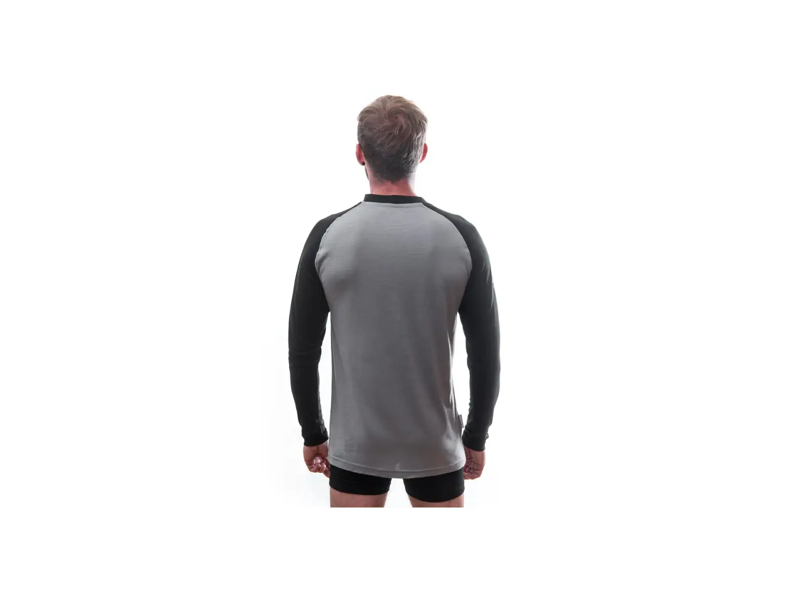 Sensor Merino Active Pt Adventure pánské triko dlouhý rukáv šedá/černá