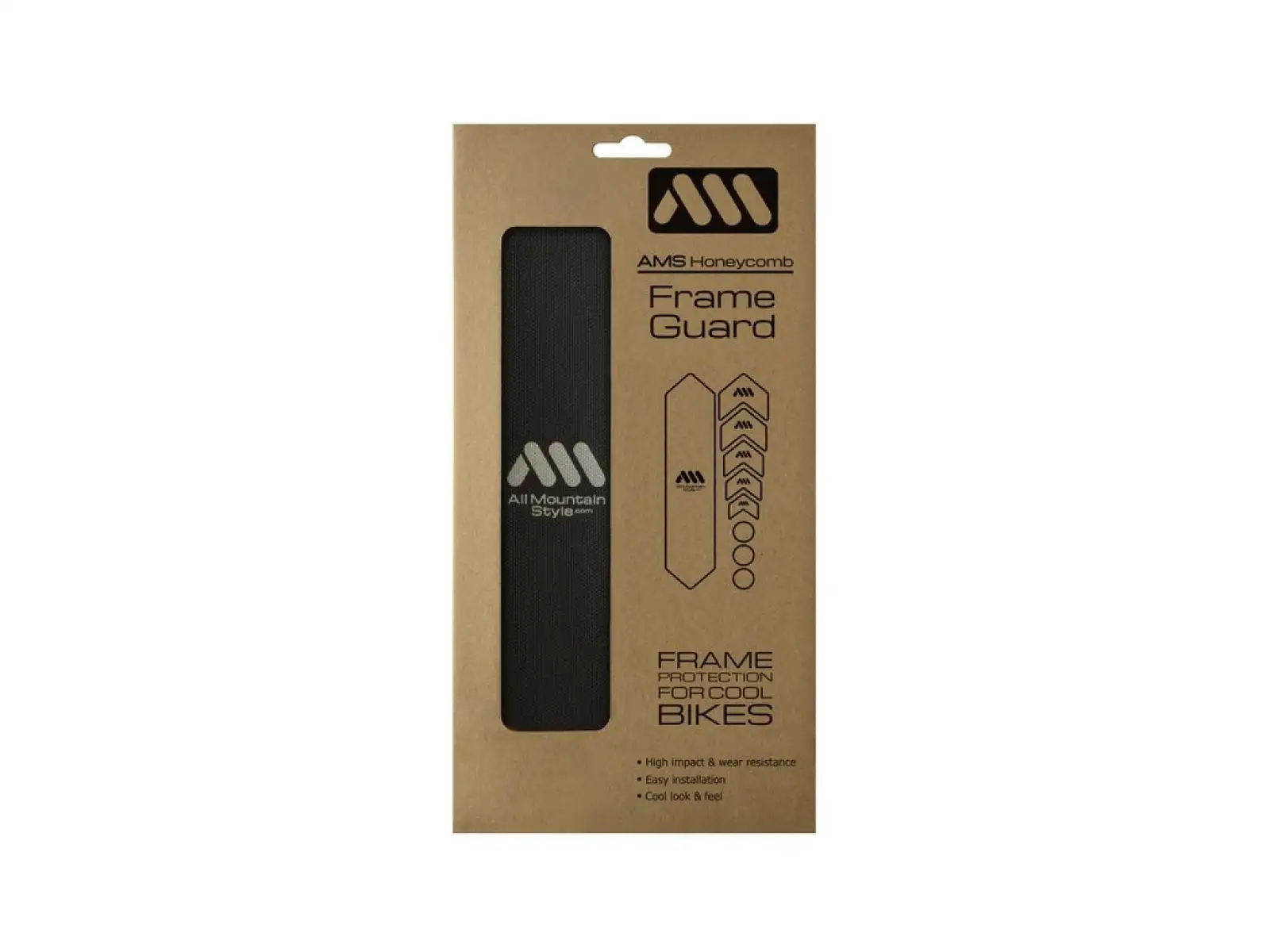 All Mountain Style ochranné polepy na rám basic Black/Silver