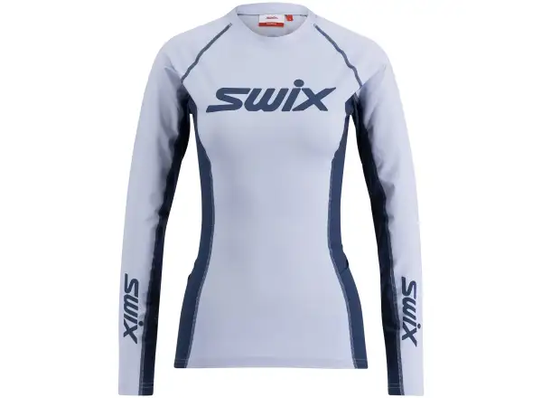 Swix RaceX Dry pánské triko dlouhý rukáv Heather/Lake Blue