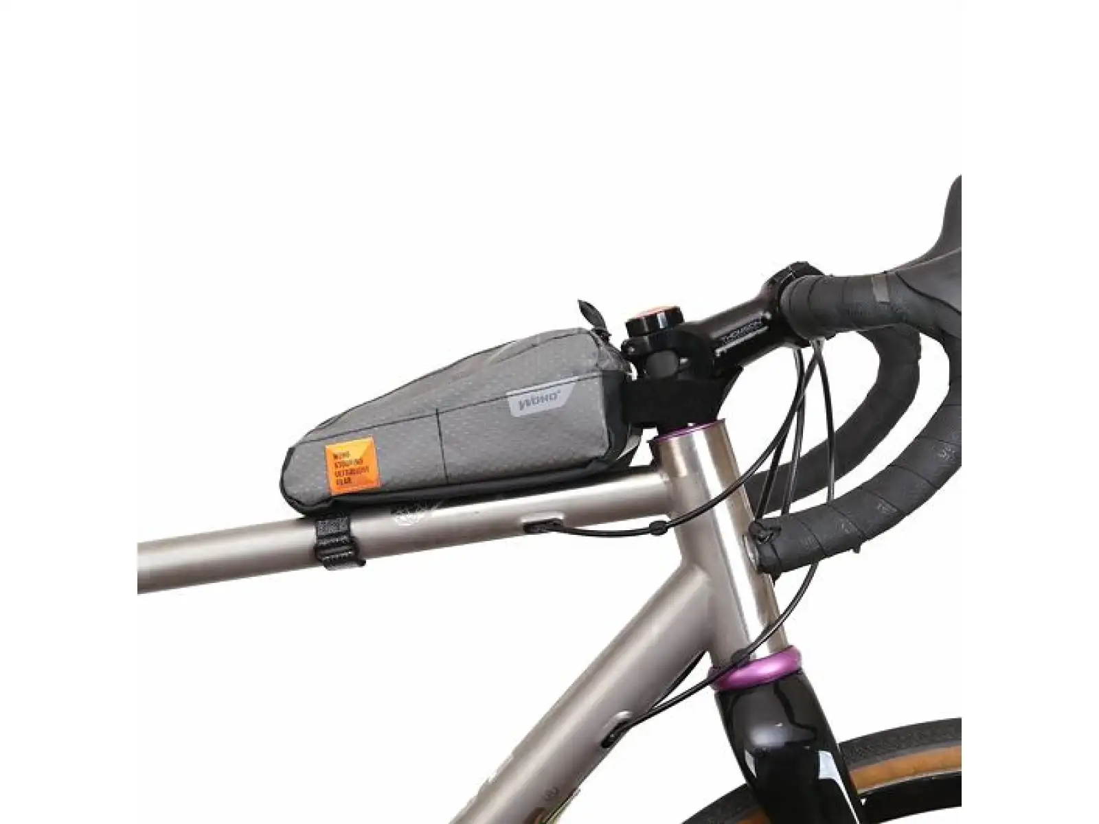 Woho X-Touring Top-Tube  brašna na rám 850 ml Honeycomb Iron šedivá