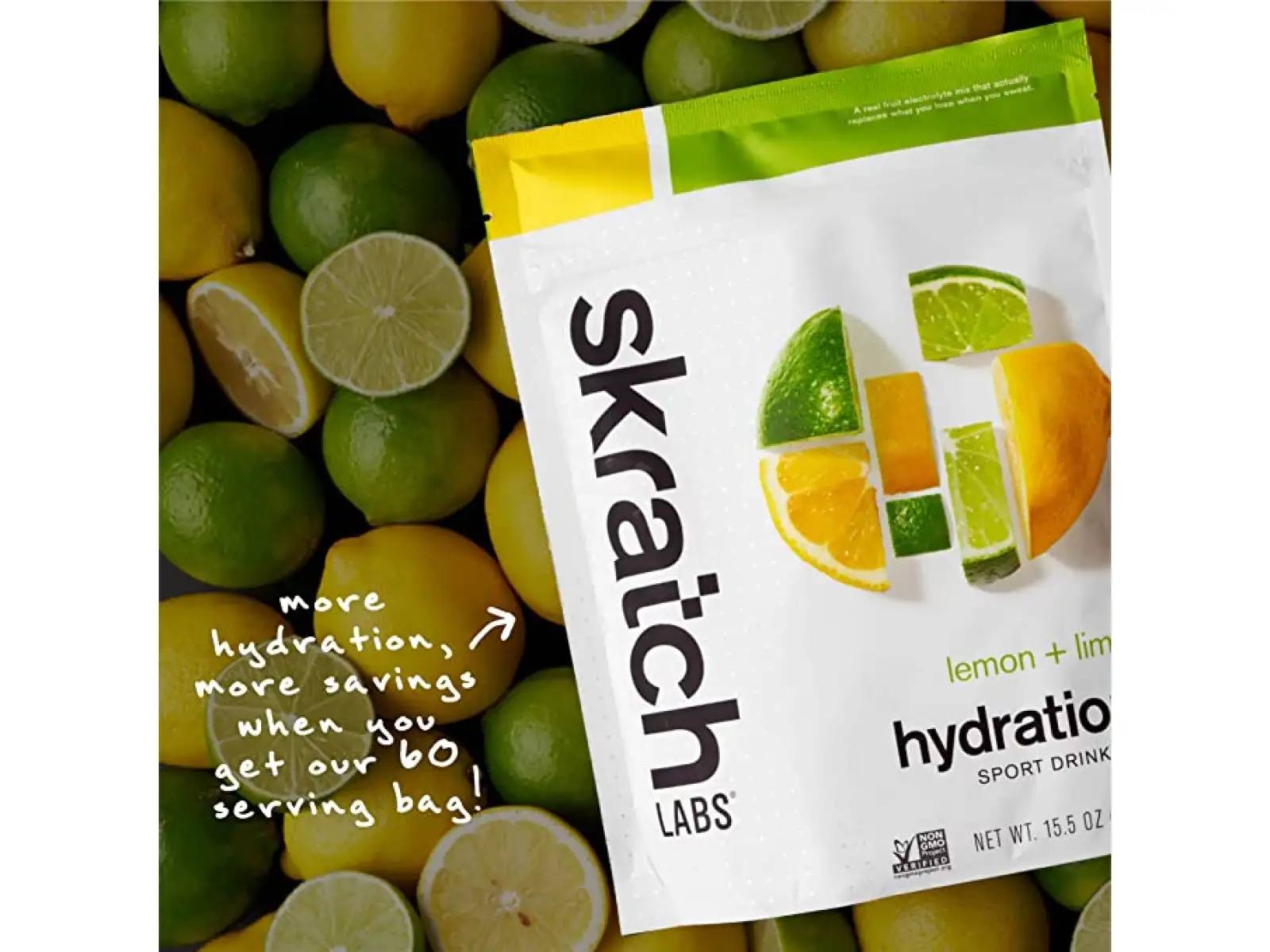 Skratch Labs Hydration Sport Drink Mix iontový nápoj 1320 g citron/limeta