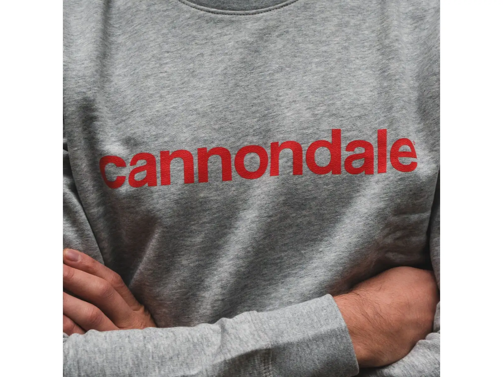Cannondale Lifestyle mikina dlouhý rukáv Heather Grey/Rally Red