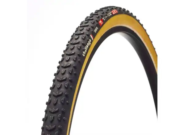 Challenge Grifo Open 28" cyklokrosový plášť Black/Tan
