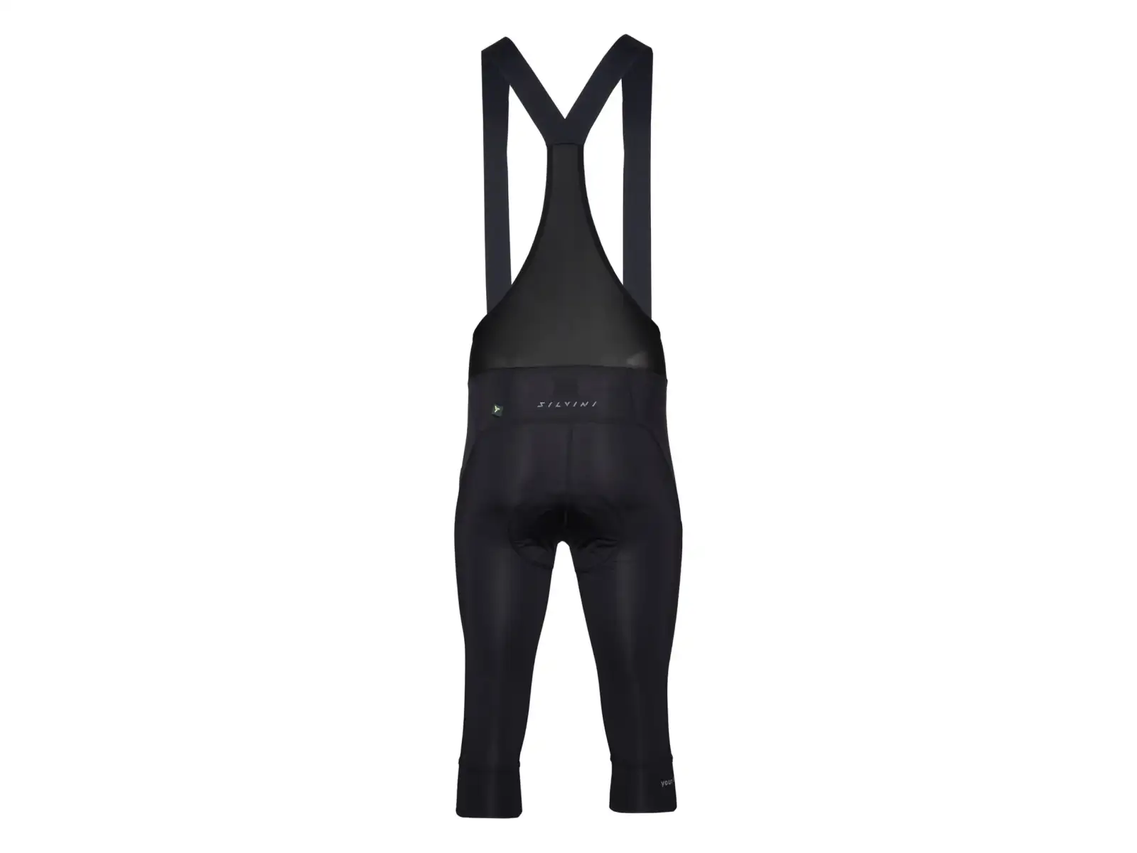 Silvini Alvo Bib pánské 3/4 kalhoty s laclem a vložkou Black