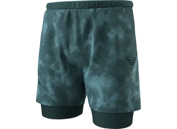 Dynafit Trail Reflective 2v1 pánské běžecké kraťasy Cinder