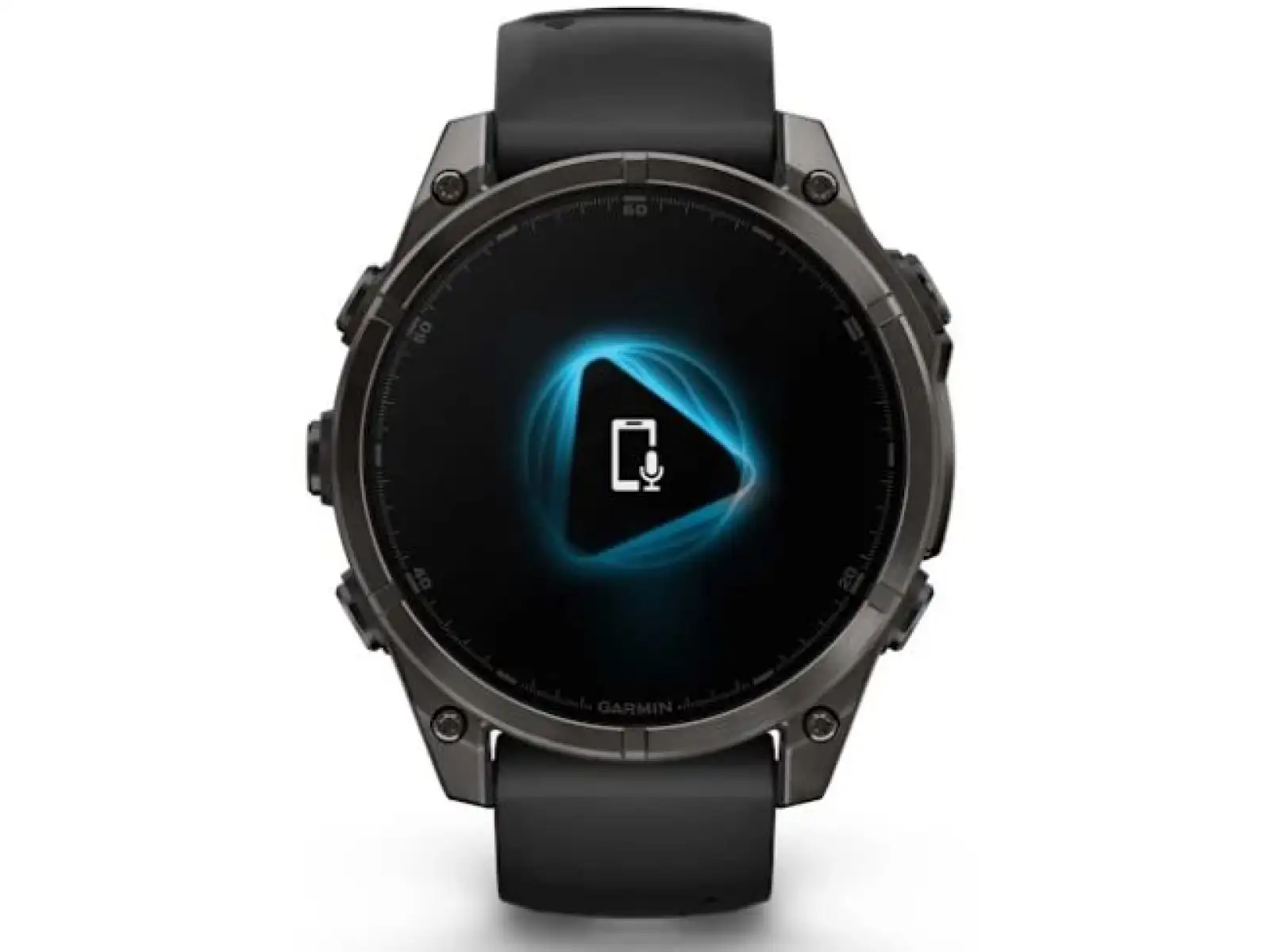 Garmin fenix 8 - 47 mm AMOLED Sapphire chytré hodinky Carbon grey DLC titanium Black/Gray