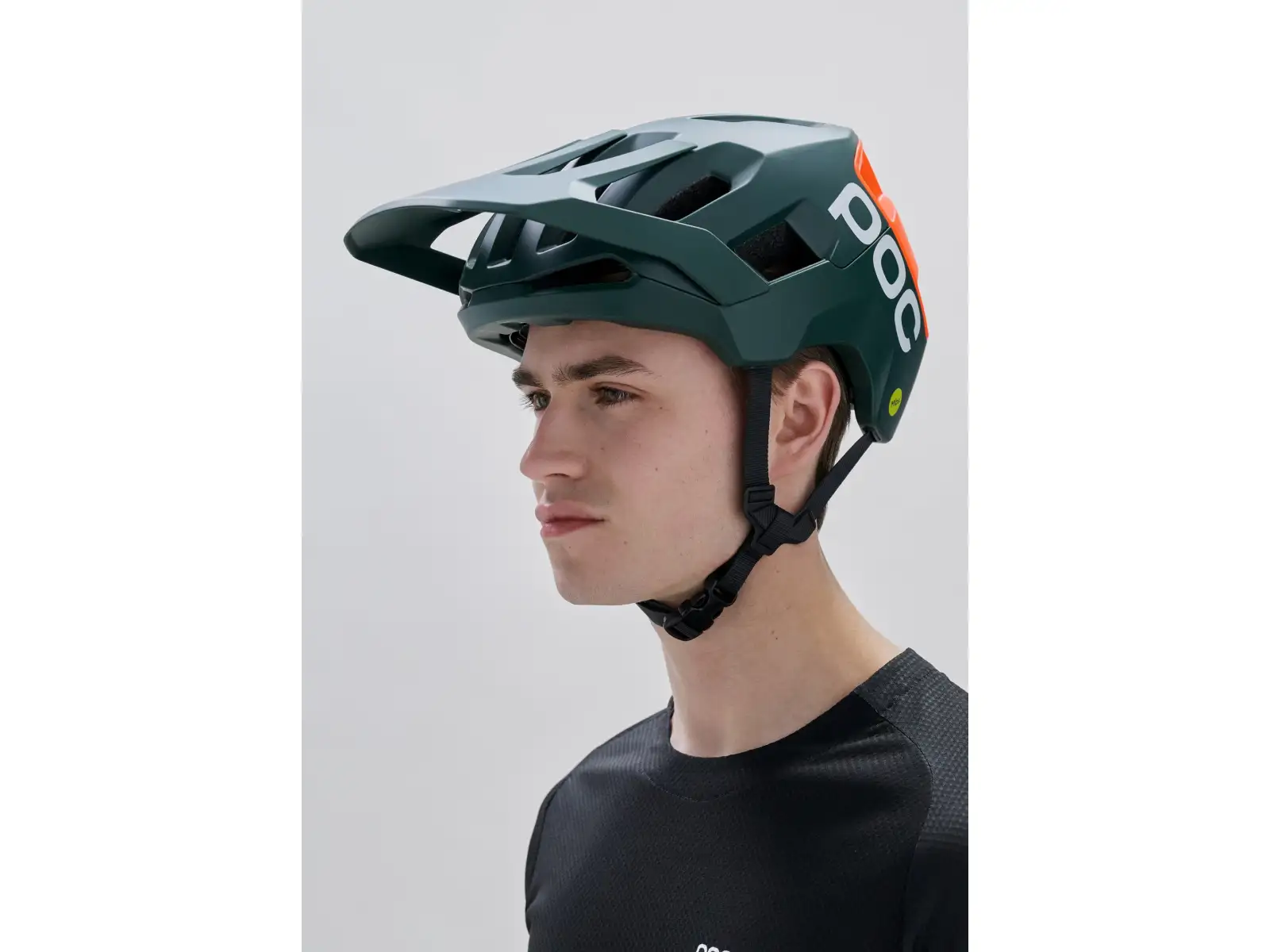 POC Kortal Race MIPS MTB přilba Pargasite Green Matt/Fluorescent Orange Matt