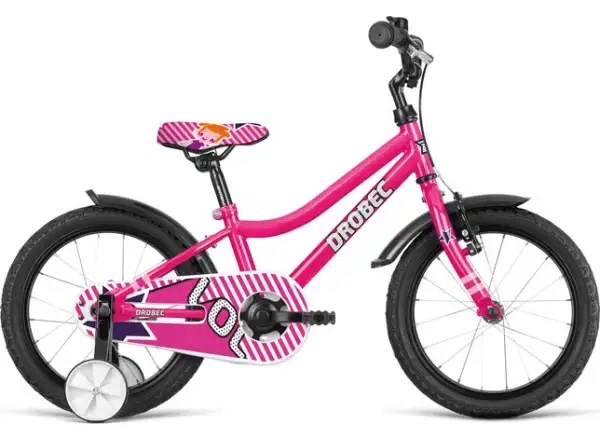 Dema Drobec 16 Junior 1 Speed 2021 růžové dětské kolo