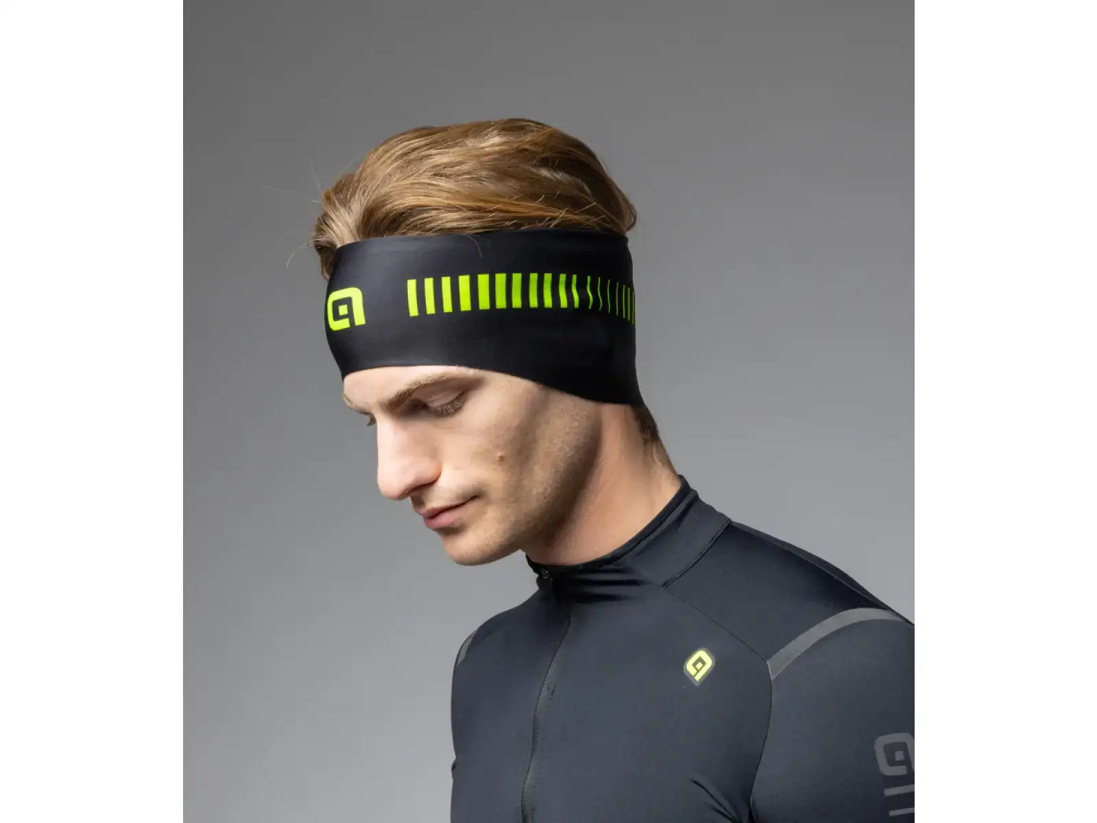 Alé Strada čelenka Black/Fluo Yellow