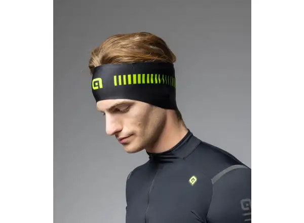Alé Strada čelenka Black/Fluo Yellow
