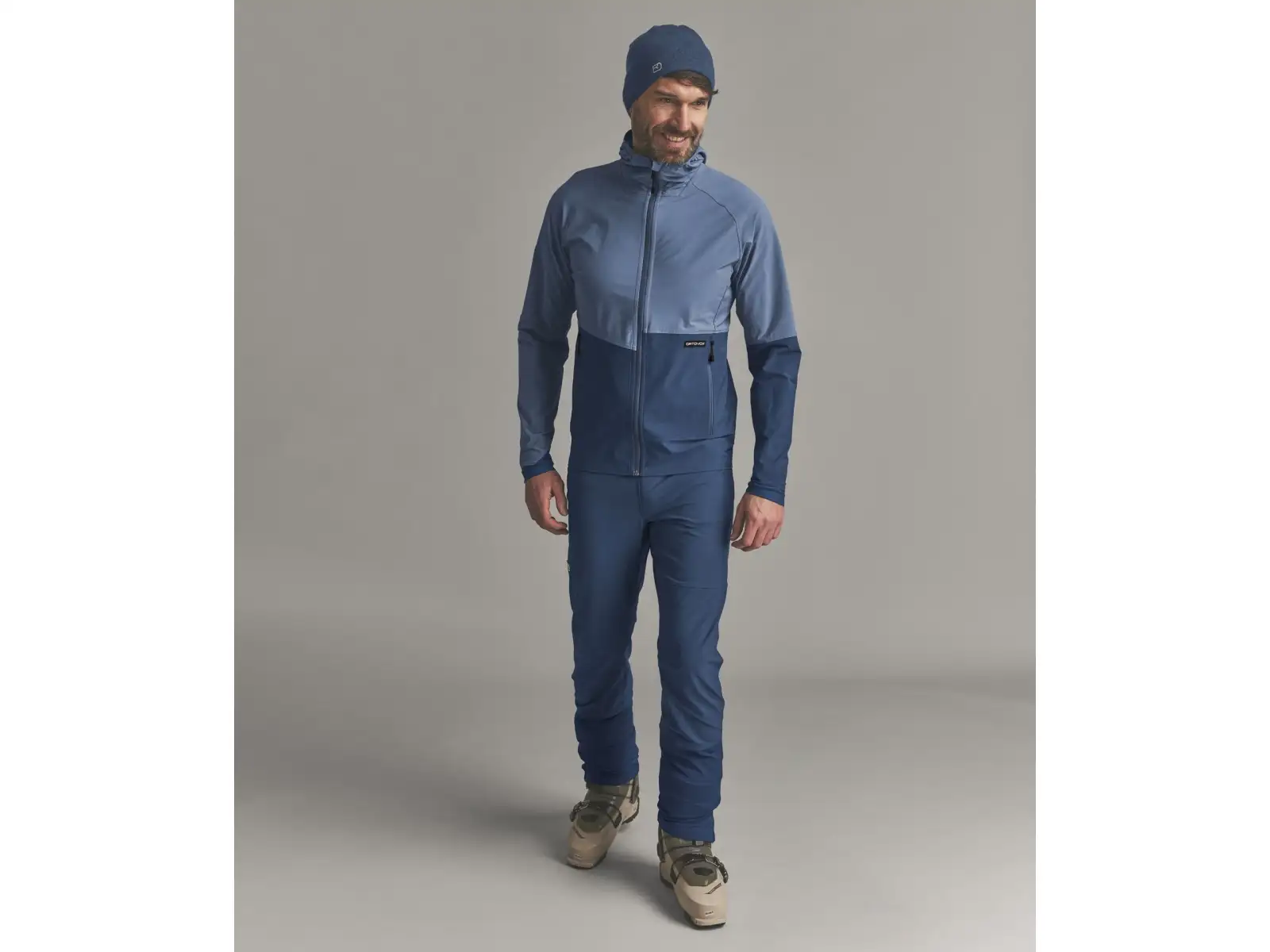 Ortovox Venet Softshell Pants pánské softshellové kalhoty Blue Nunatak