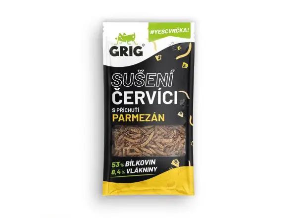 Grig sušení červíci Parmezán 13 g
