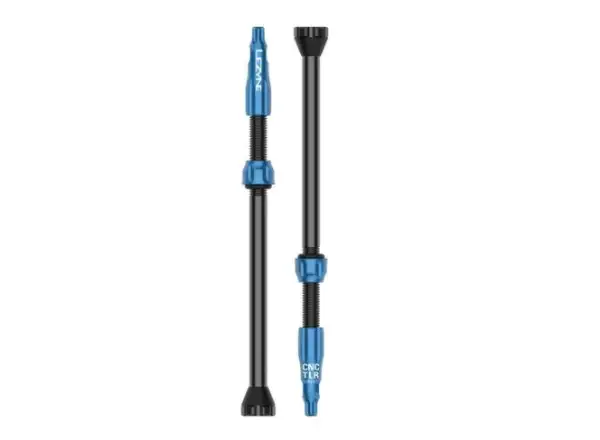 Lezyne CNC TLR Valve bezdušový ventilek 80 mm modrá