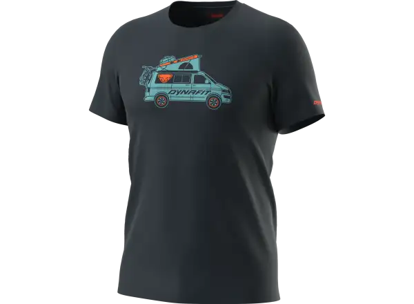 Dynafit Graphic Cotton pánské triko krátký rukáv Blueberry/Dynavan