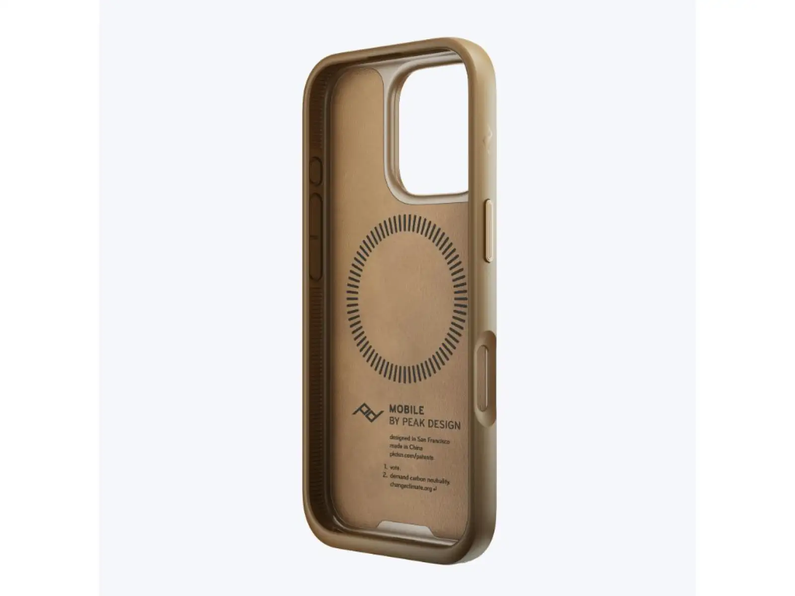 Peak Design Mobile Everyday Clarino Case iPhone 16 Pro obal na mobil Tan