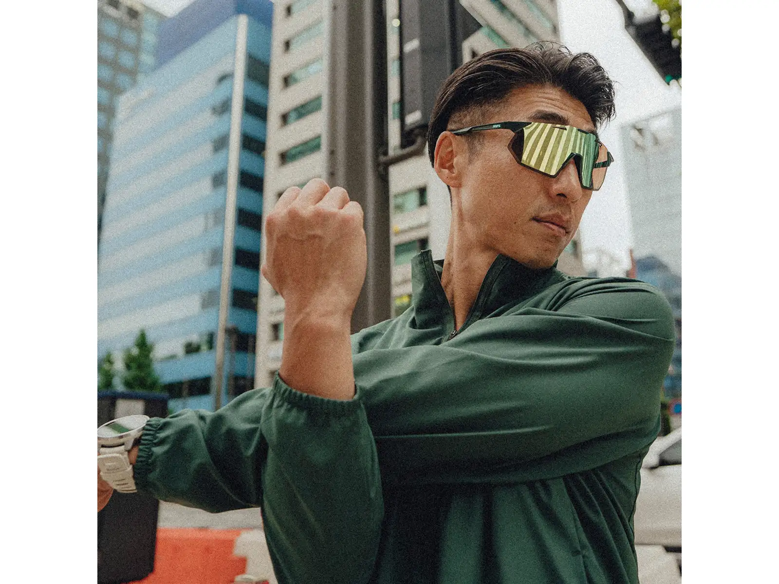 100% Hypercraft SQ sportovní brýle Matte Juniper/HiPER Mint Mirror Lens