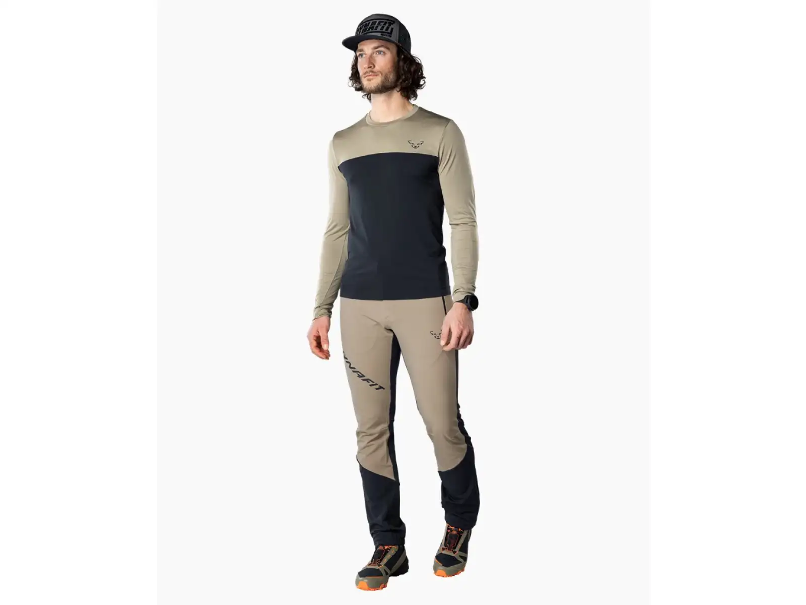 Dynafit Traverse S-Tech pánské triko dlouhý rukáv Blueberry/Rock Khaki