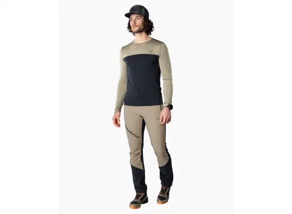 Dynafit Traverse S-Tech pánské triko dlouhý rukáv Blueberry/Rock Khaki