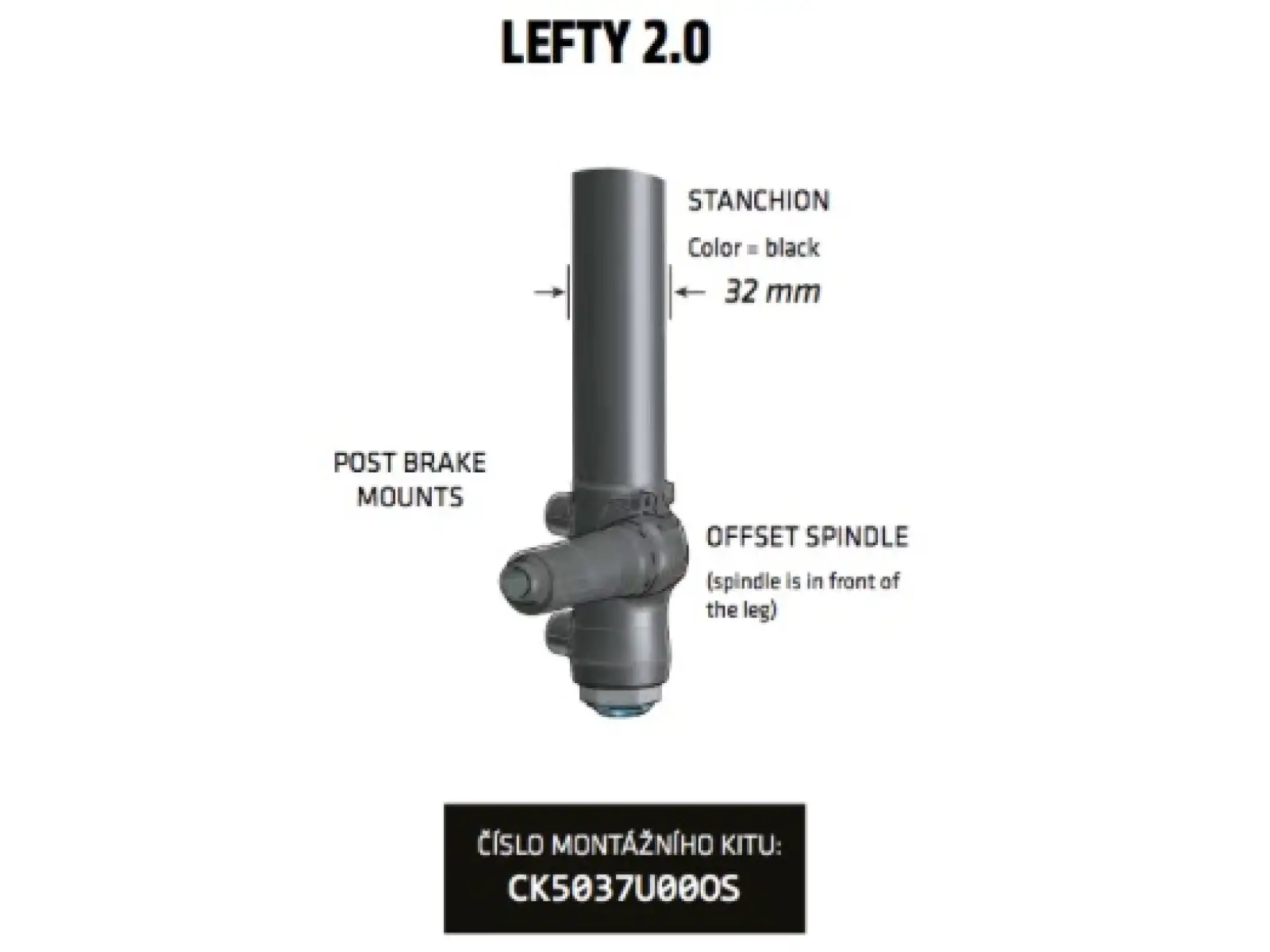 Cannondale 2Spring Air upgrade kit pro Lefty SuperMax 1.0 36mm (CK5027U00OS)