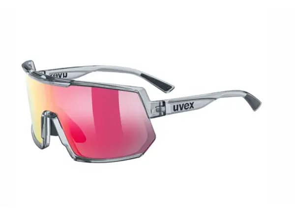 Uvex Sportstyle 235 brýle brýle Smoke Transparent/Mirror Red