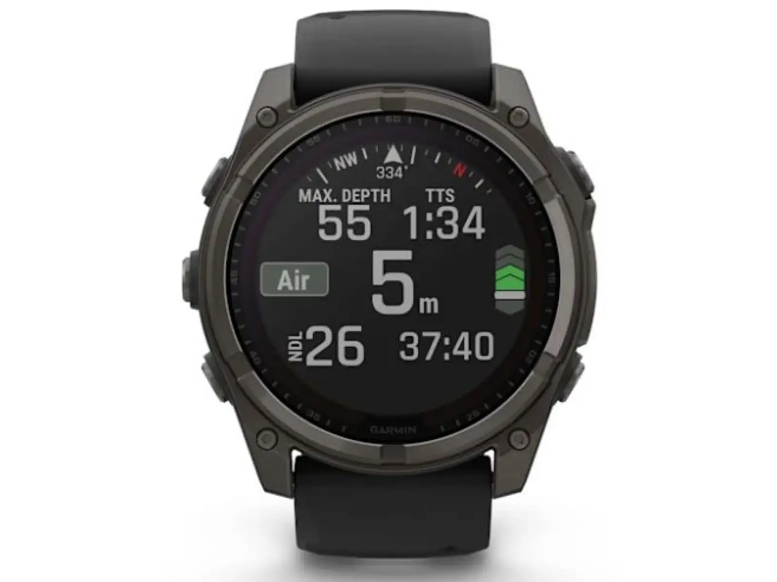 Garmin fenix 8 - 51 mm Solar Sapphire chytré hodinky Carbon DLC Titanium Black/Pebble Gray