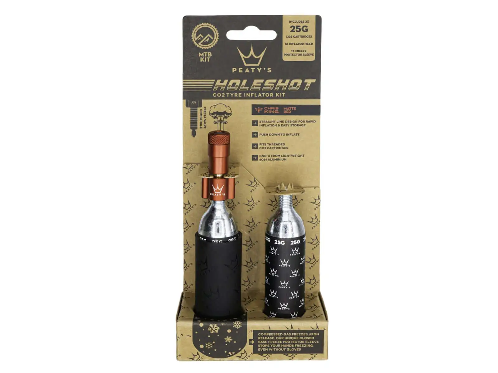Peatys Holeshot CO2 sada 25 g Red