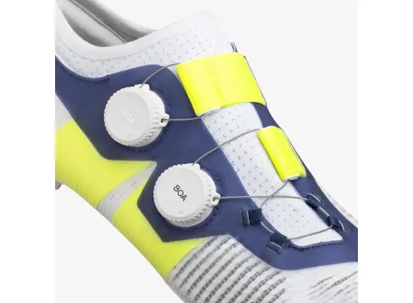 Fizik Vento Vega Carbon silniční tretry White/Yellow Fluo