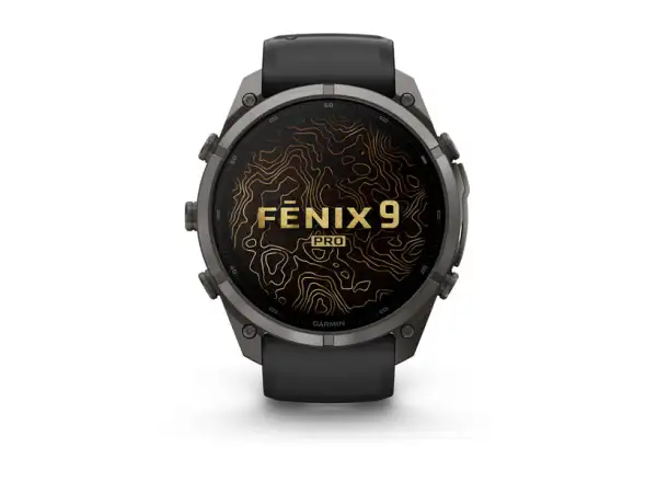 Garmin Fénix 9 Pro inReach 47 mm chytré hodinky Carbon gray DLC Titanium Black/Pebble gray